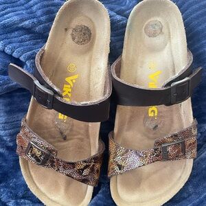 Viking Brown Sandals with Buckle